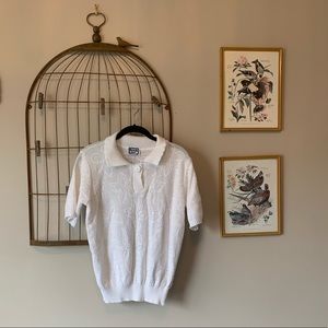 Vintage Kenneth Too! White Knit Top
